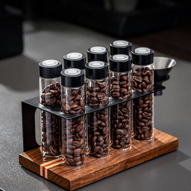Food Storage For Room - JUSTINLAU Glass Coffee Bean Storage Jars