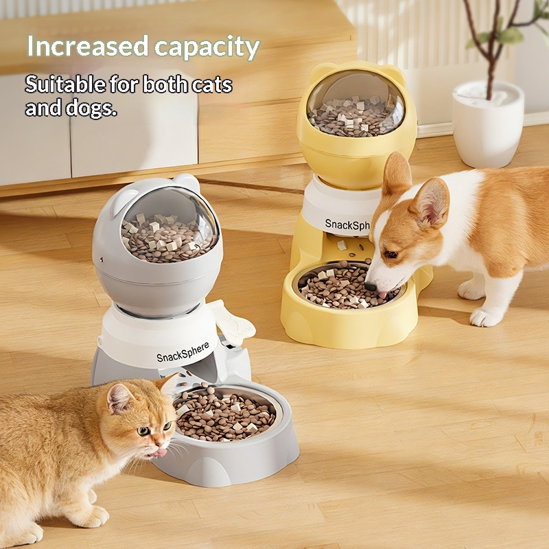 Storage Tips For Food - Push Down Automatic Pet Feeder, Large
