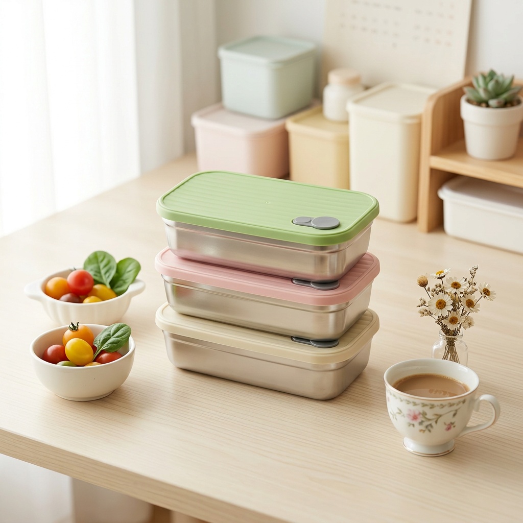 Food Storage Containers B&M - Stainless Steel Bento Box Metal Lunch