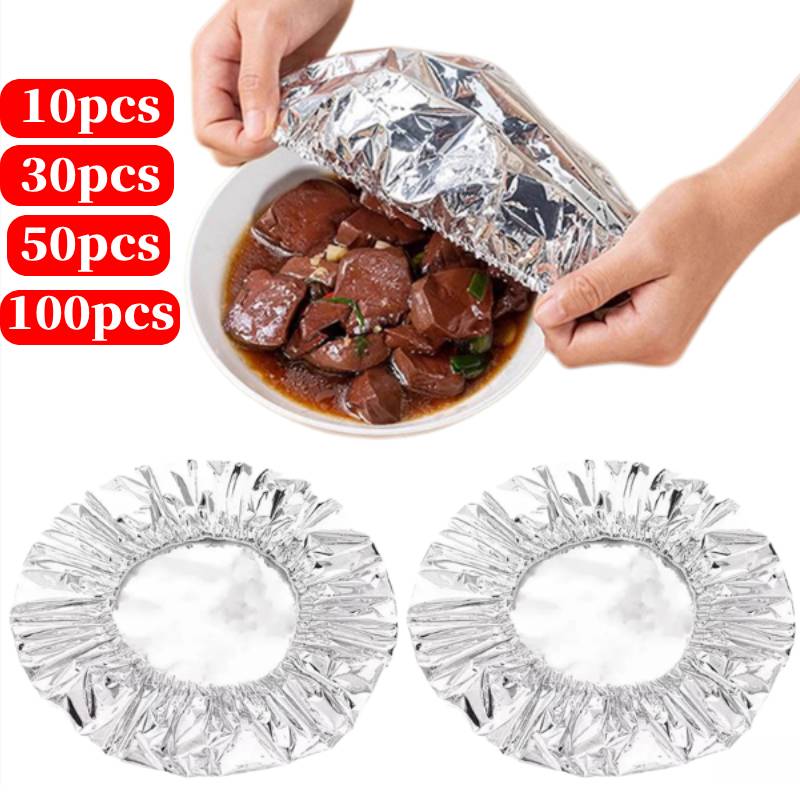 Food Storage Aluminum - 10-100PCS Repeatable Film Insulation Cover,Aluminium Foil
