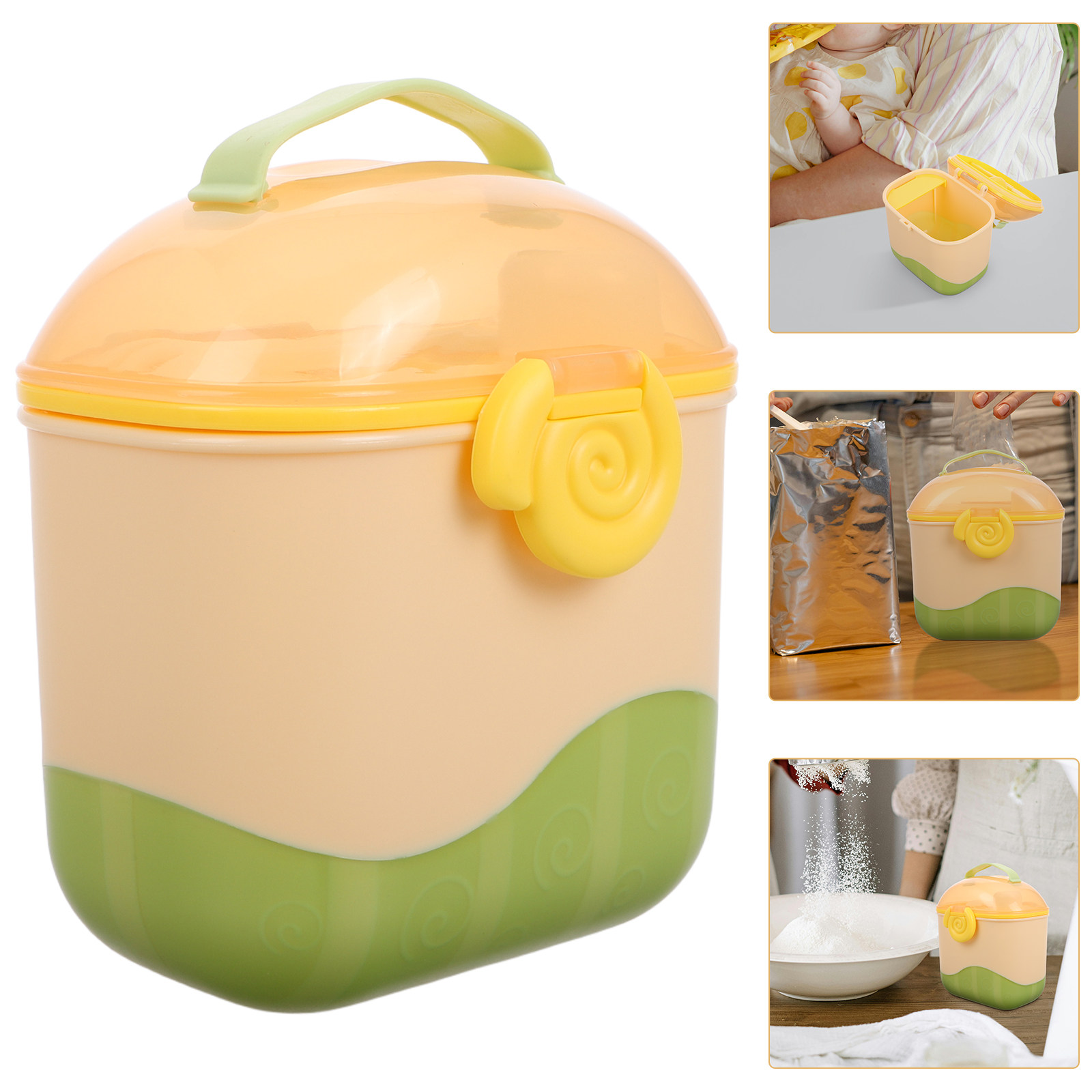 Food Storage For Baby - Baby Multicompartment Milk Powder Dispenser Portable