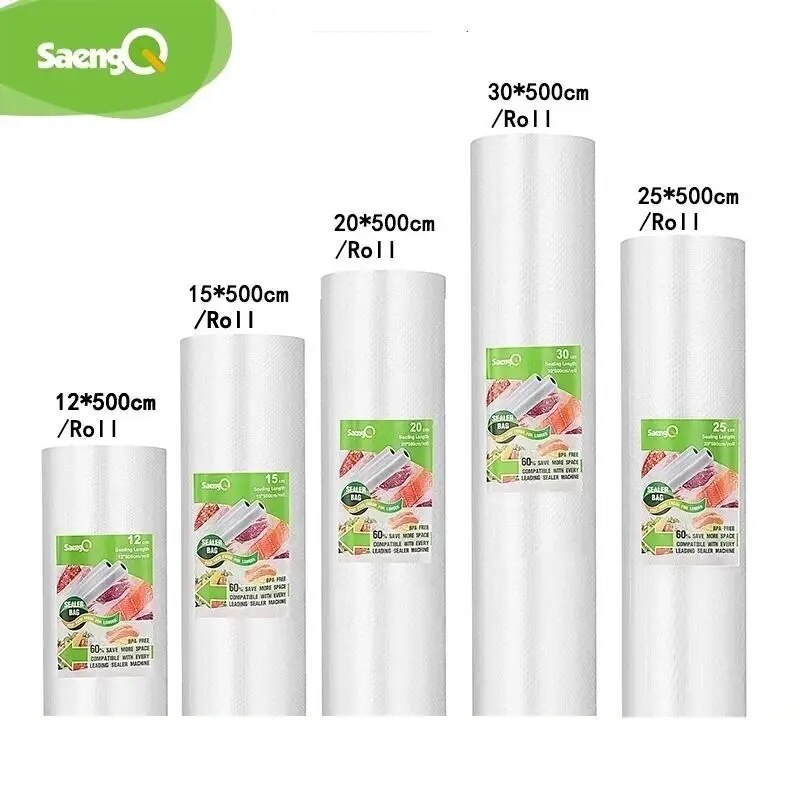 Food Storage Vacuum Seal - SaengQ Vacuum Bags for Food Vacuum