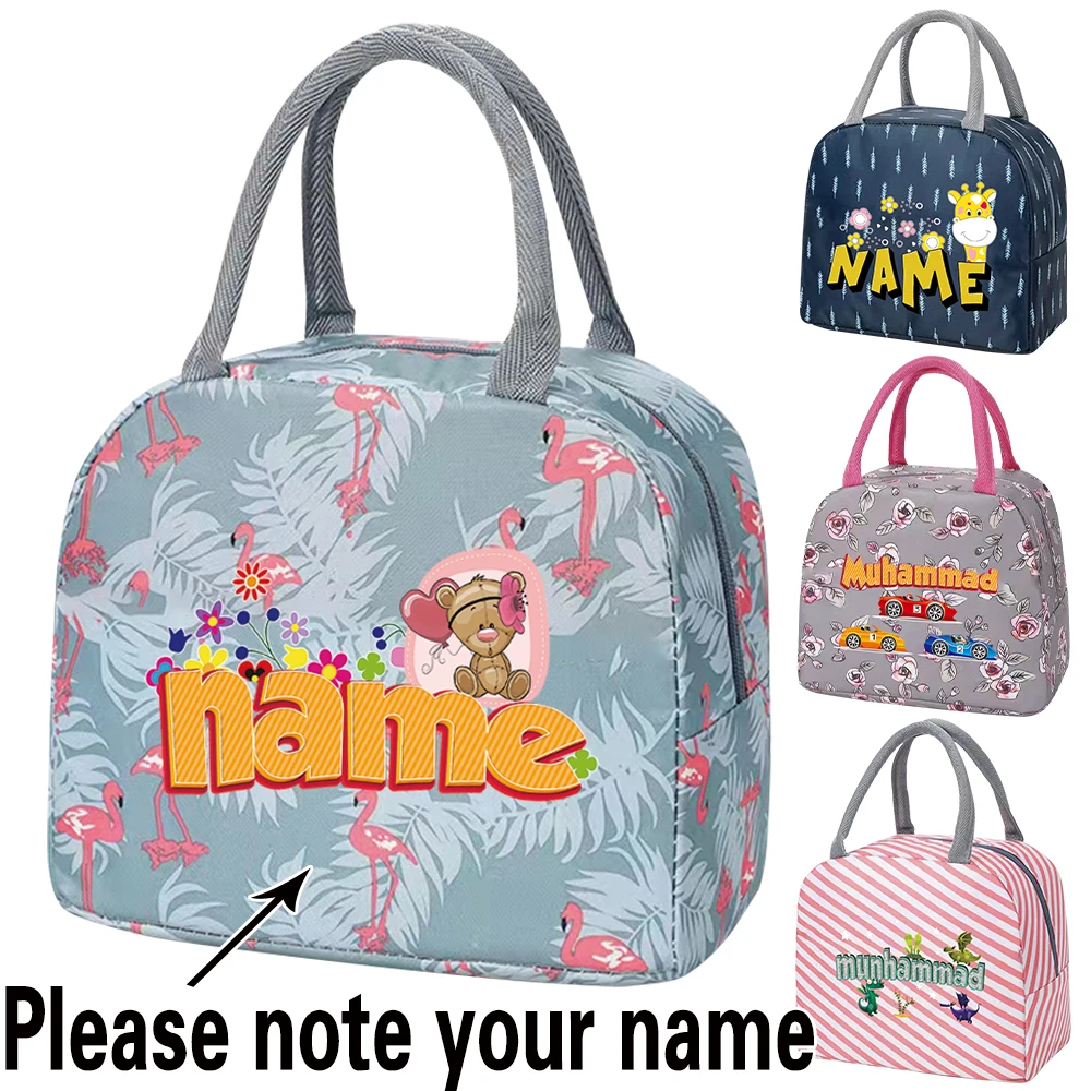 Food Storage Name - Custom Name Lunch Bag for Women