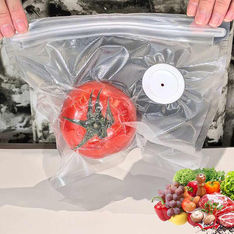 Food Storage Zip Bags - Upgraded Version vacuum food storage bag