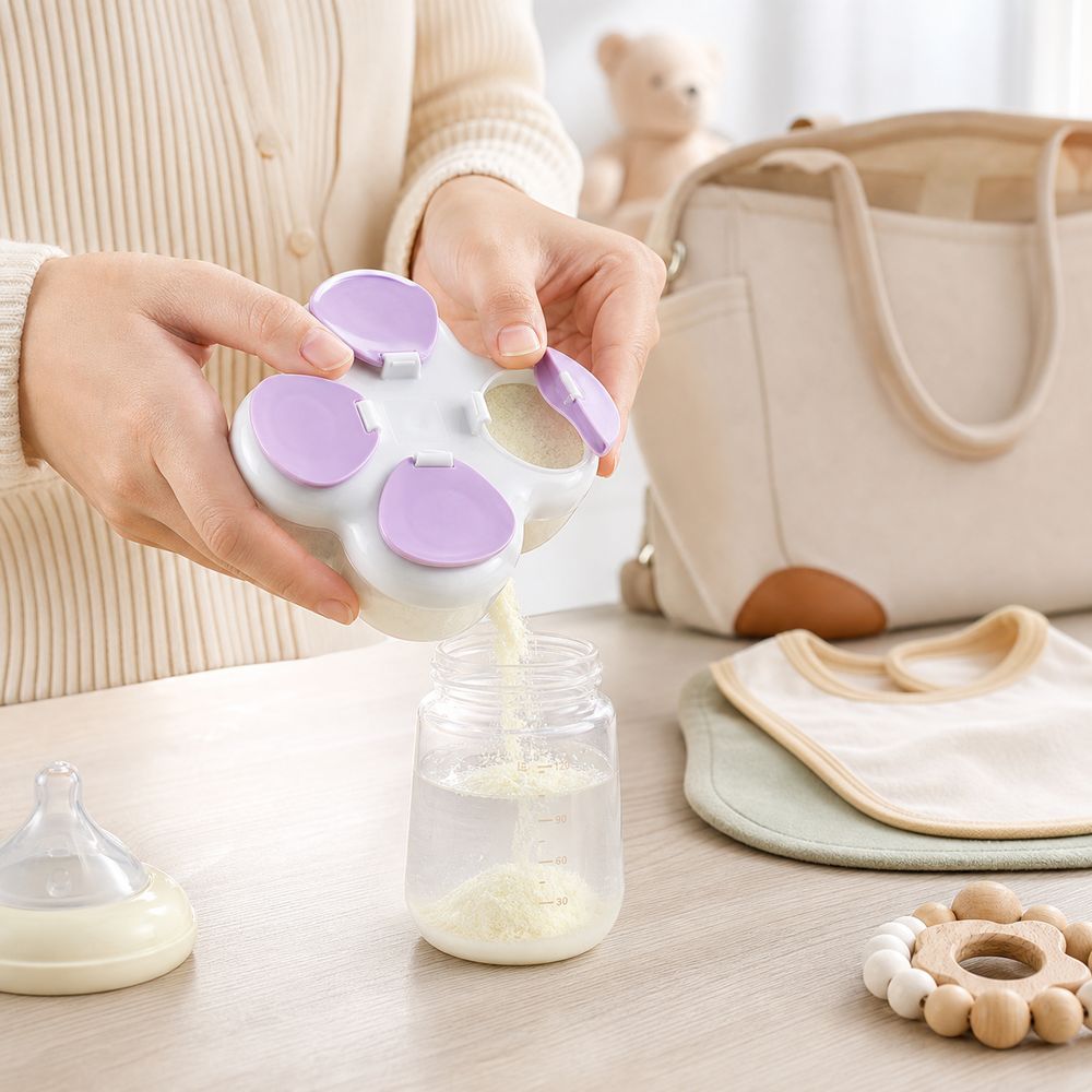 Food Storage For Baby - Partitioned Formula Dispenser 720ml 4 Compartments