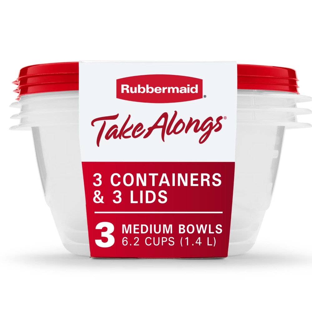 Food Storage Containers With Lids - Large Round Food Storage Containers with