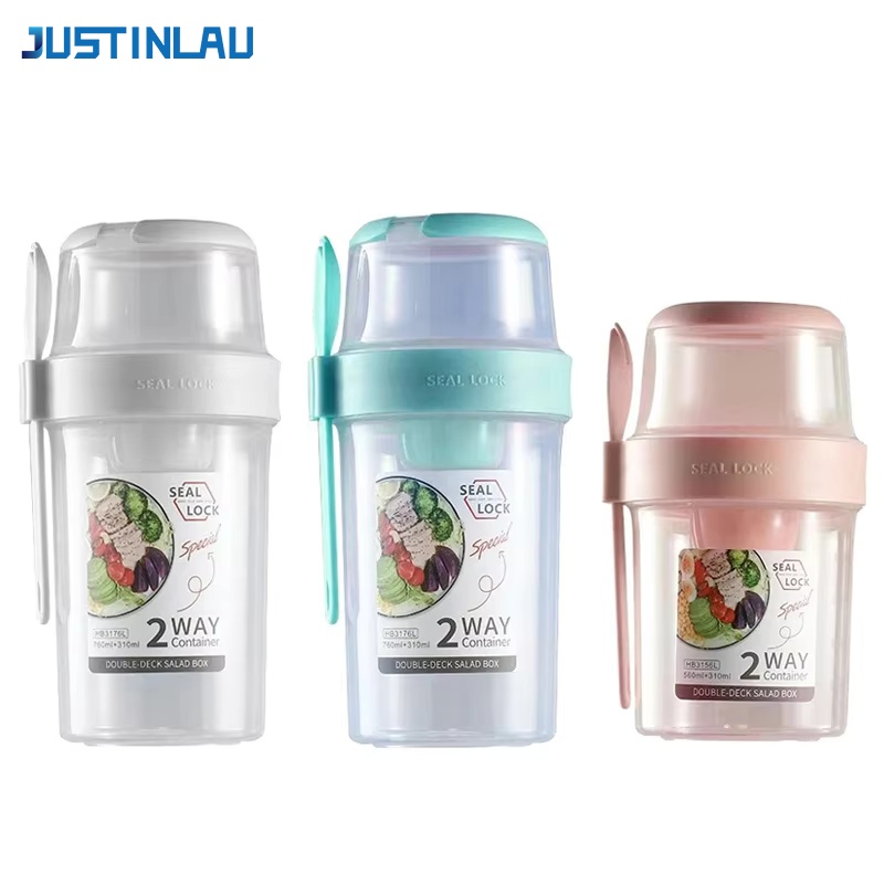 Food Storage Containers B&M - JUSTINLAU Portable Fitness Weight Reducing Salad