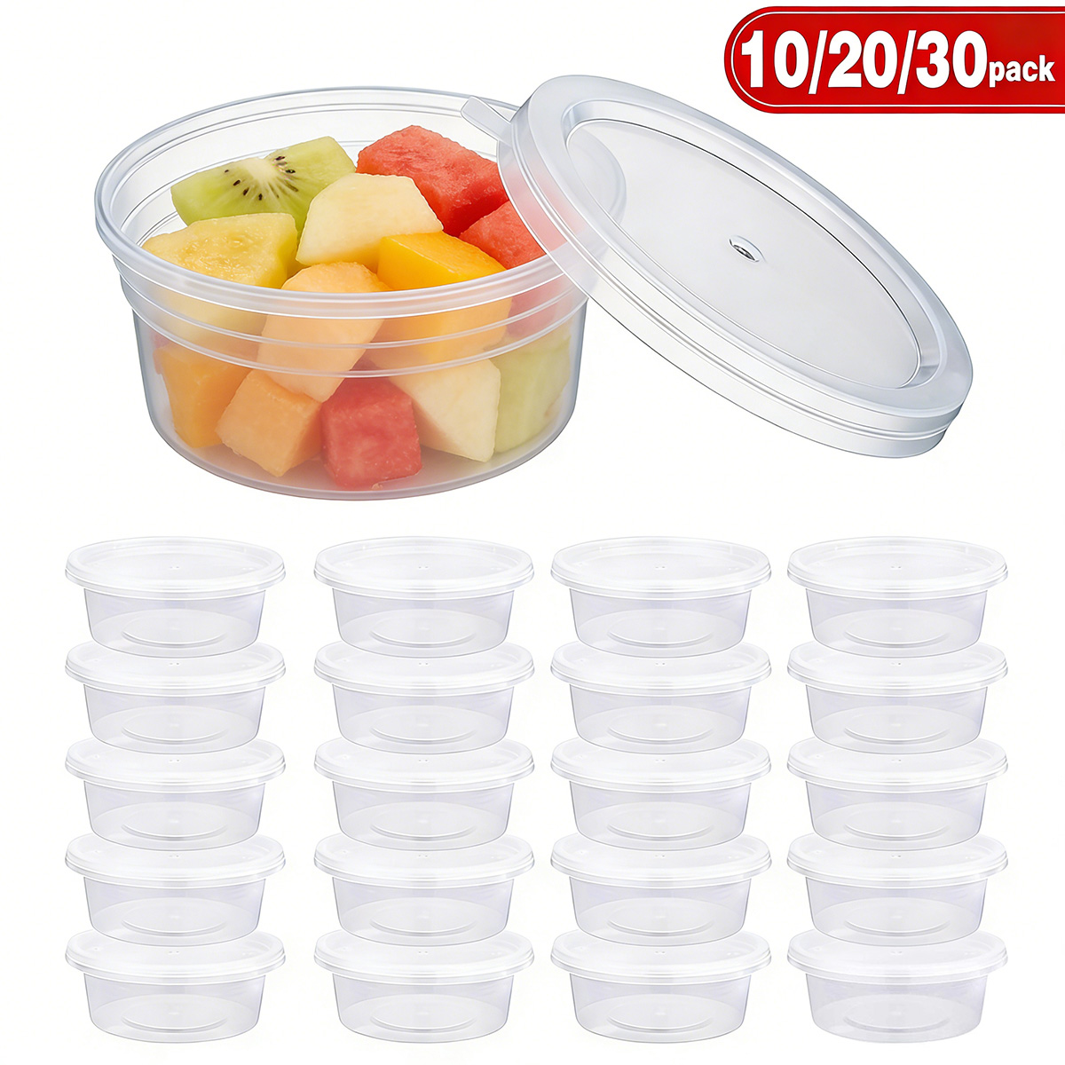 Food Storage Containers With Lids - 10/20/40 Pack Small Slime Containers With