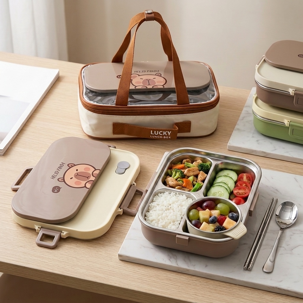 Food Storage Containers B&M - 304 Stainless Steel Bento Lunch Box