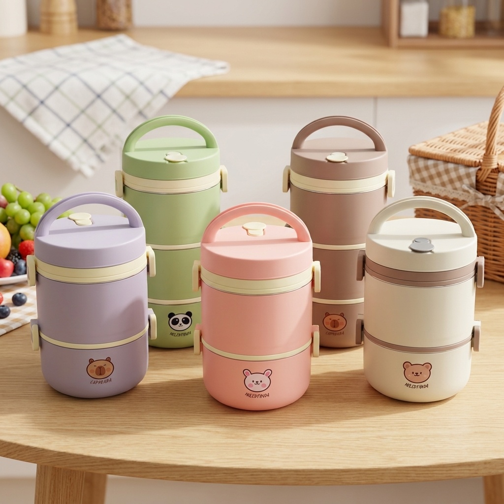 Food Storage Containers B&M - 304 Stainless Steel Thermal Lunch Box