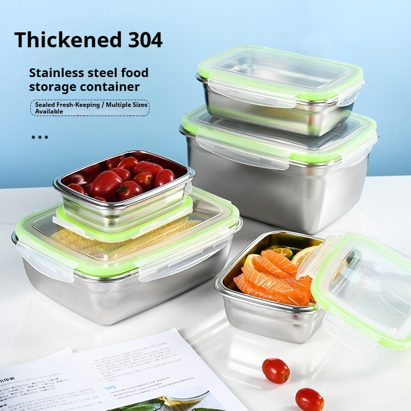 Food Storage Containers B&M - 304 Stainless Steel Lunch Box Set