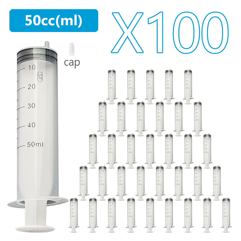 Storage Tips For Food - 100 Pack 50/30/20ml Syringes Plastic Small