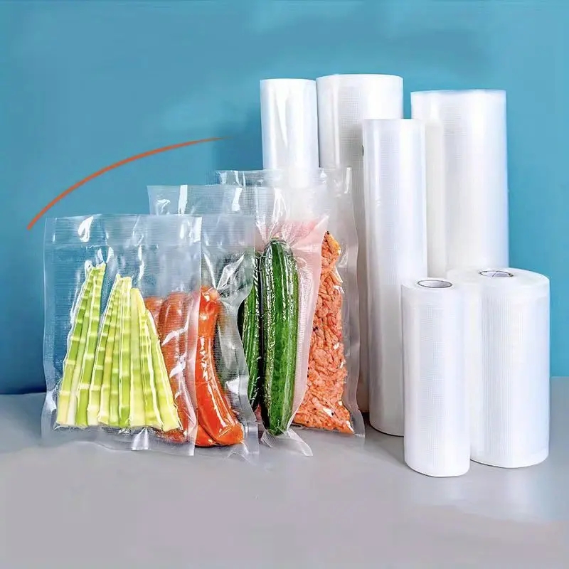 Food Storage Vacuum Seal - 500cm/Rolls Food Vacuum Bags for Sous