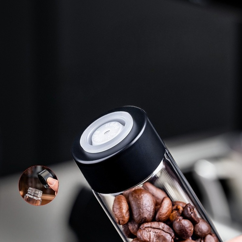 JUSTINLAU Glass Coffee Bean St - Food Storage For Room review and price
