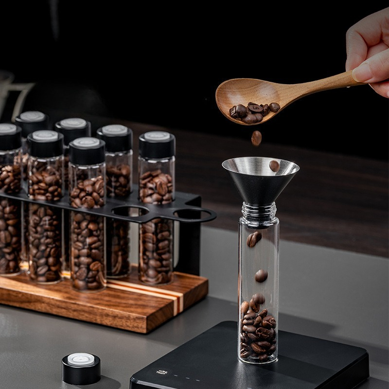 JUSTINLAU Glass Coffee Bean St - Food Storage For Room review and price