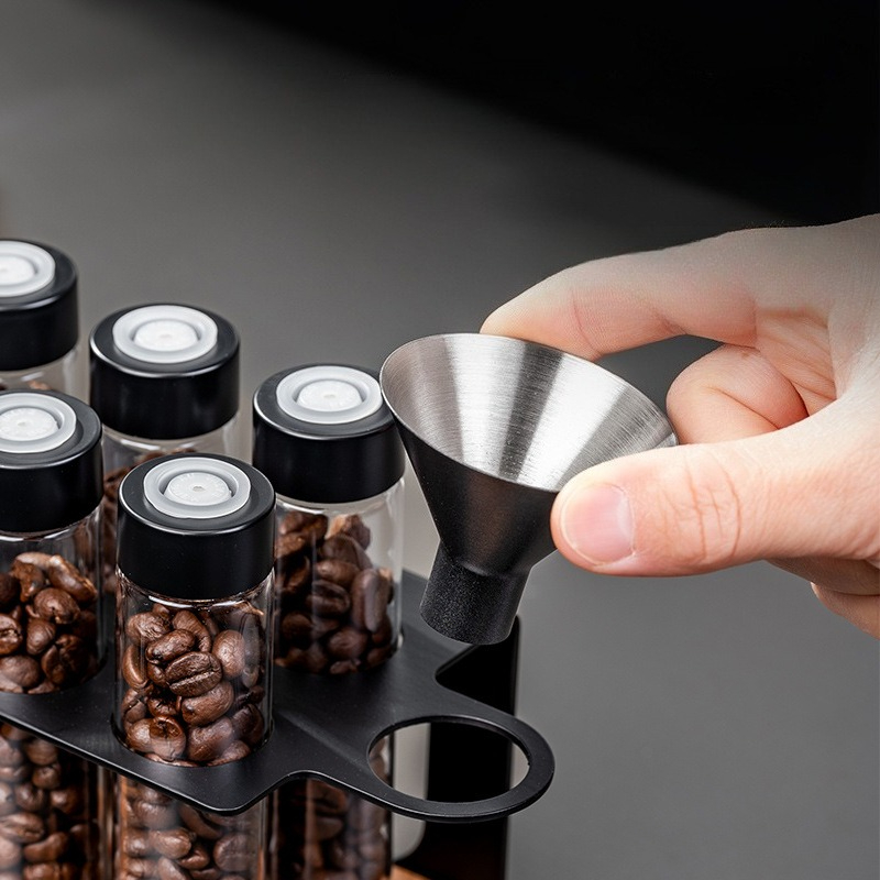JUSTINLAU Glass Coffee Bean St - Food Storage For Room review and price