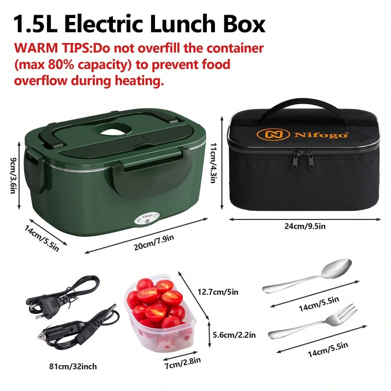 100W Electric Heating Lunch Bo - Portable Food Warmer review and price