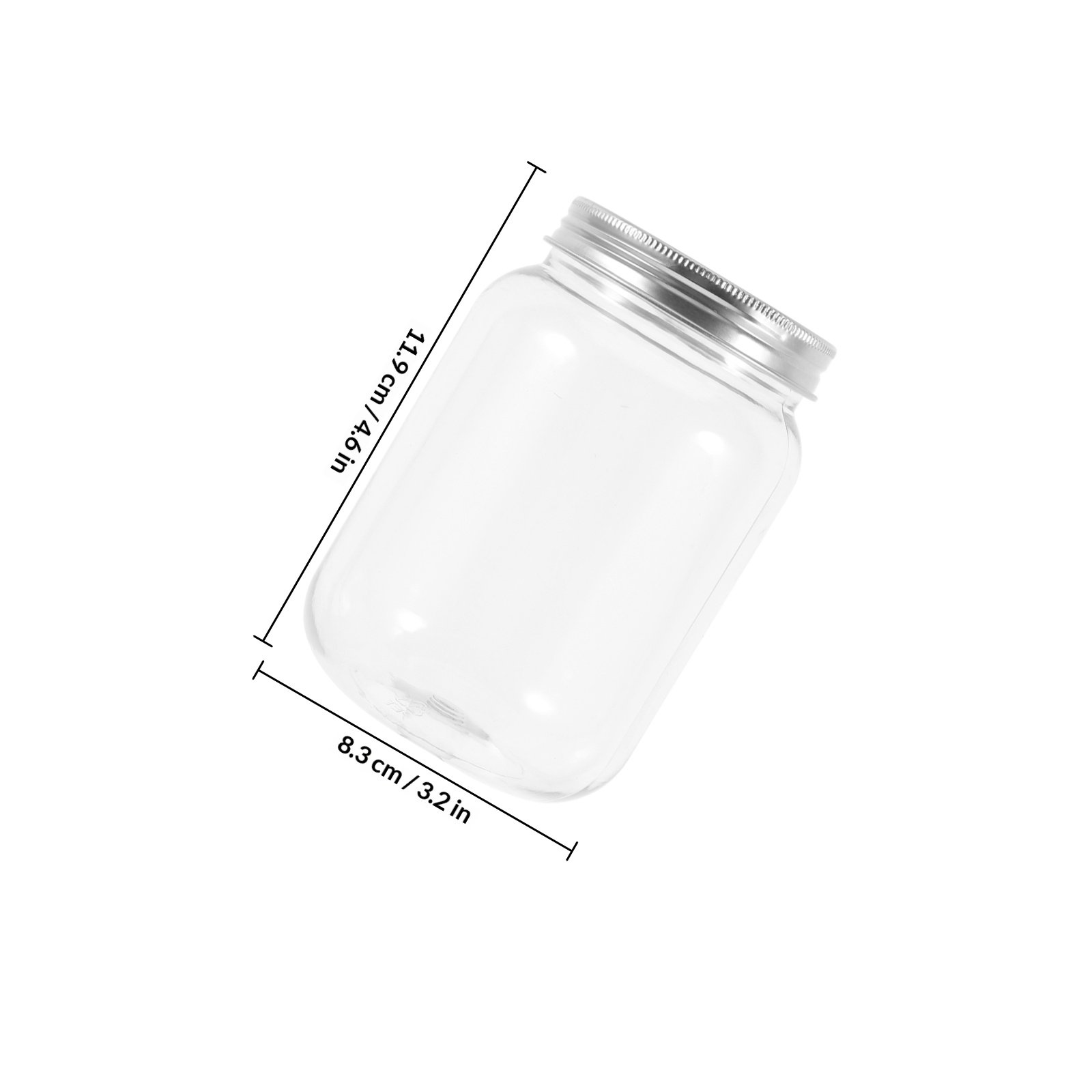 4Pcs Clear Plastic Jars with A - Food Storage Jars Airtight review and price