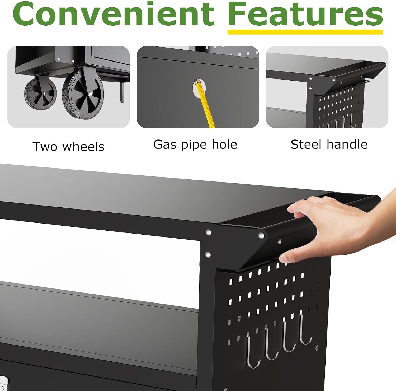 Outdoor Grill Cart Table With  - Food Storage For Room review and price