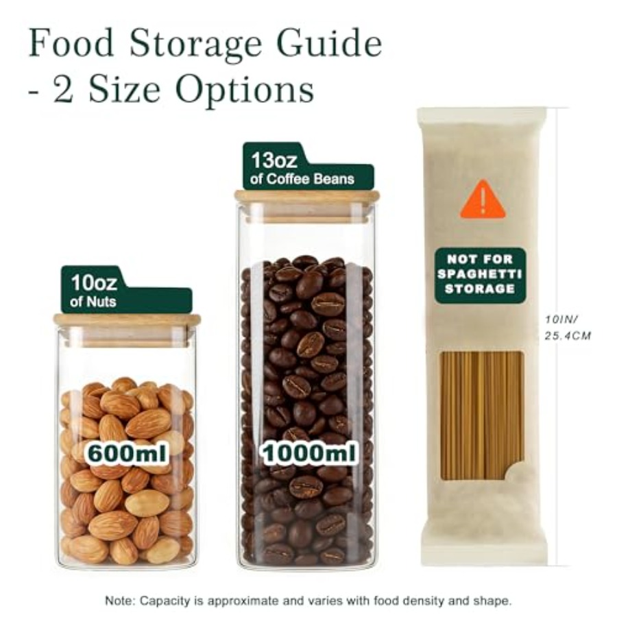 12-Pack Square Glass Storage J - Food Storage Containers With Lids review and price