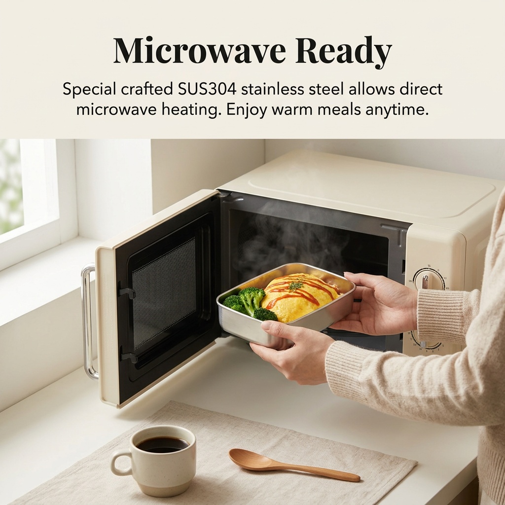 Stainless Steel Bento Box Meta - Food Storage Containers B&M review and price
