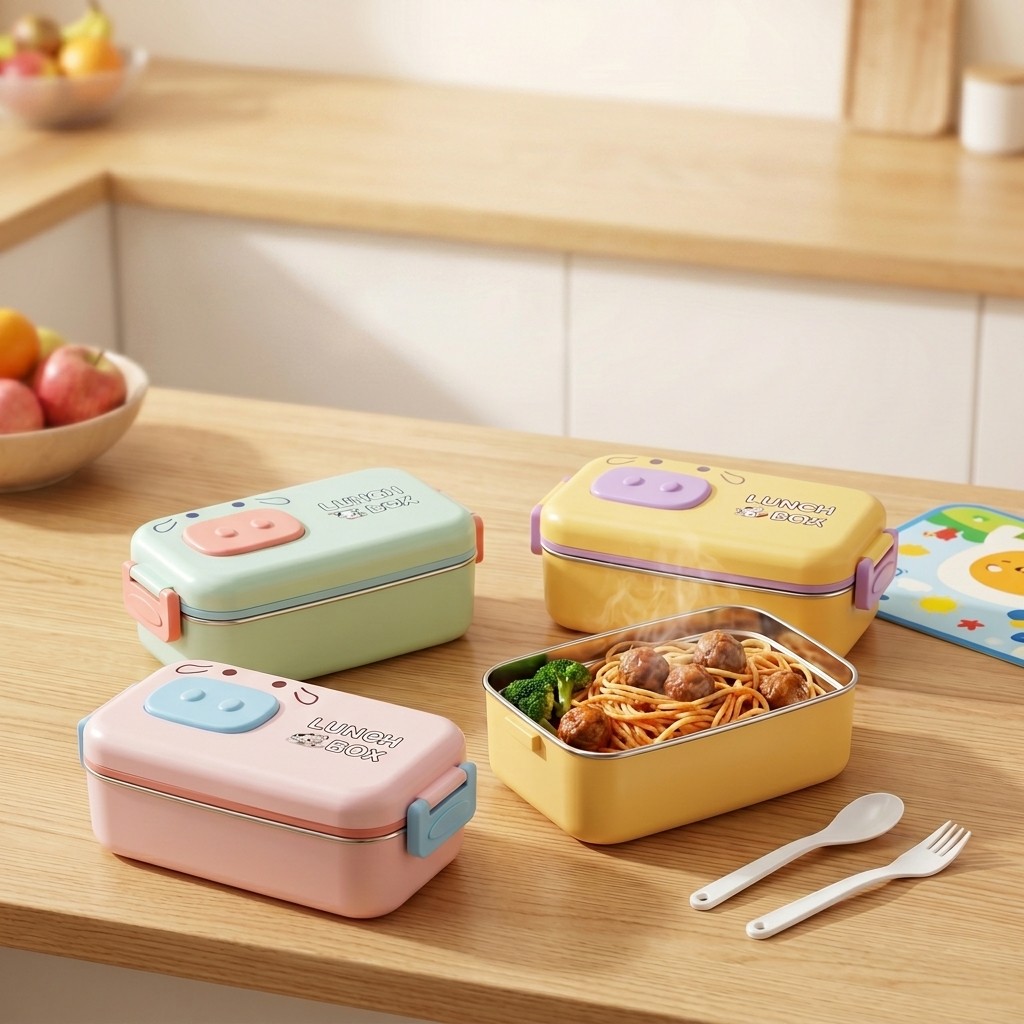 304 Stainless Steel Bento Box  - Food Storage Containers B&M review and price