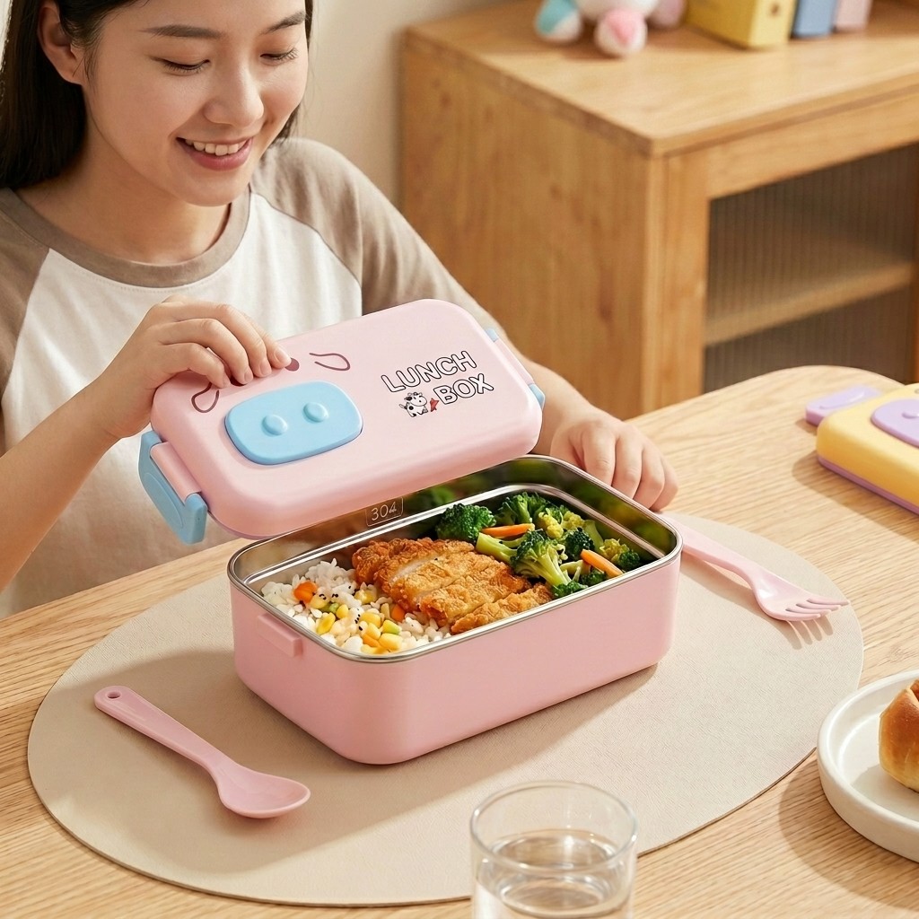 304 Stainless Steel Bento Box  - Food Storage Containers B&M review and price