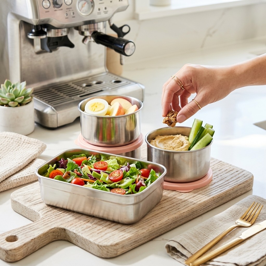 Microwave Safe 304 Stainless S - Food Storage Containers B&M review and price
