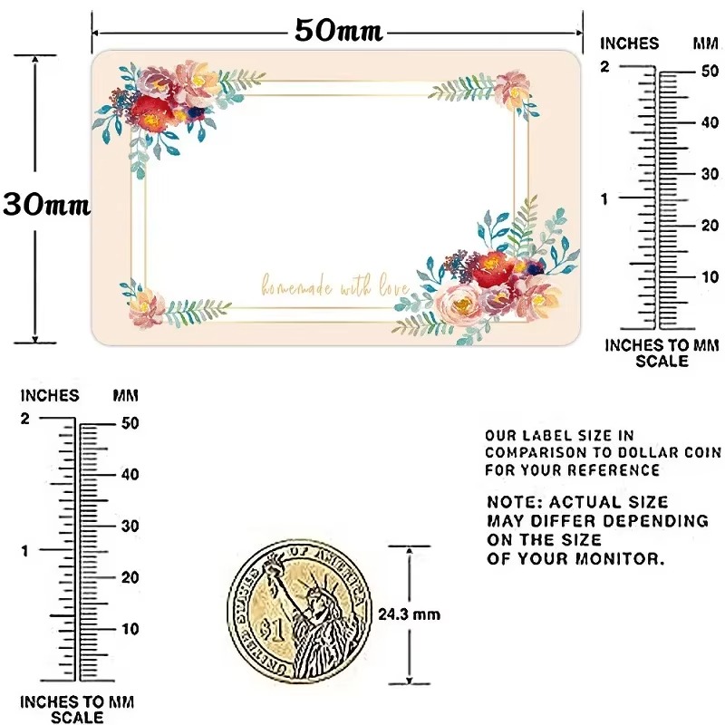 50/100/250PCS Flowers Name Lab - Food Storage Name review and price