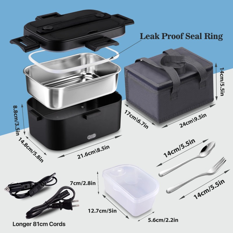 Electric Heated Lunch Box 110V - Portable Food Warmer review and price