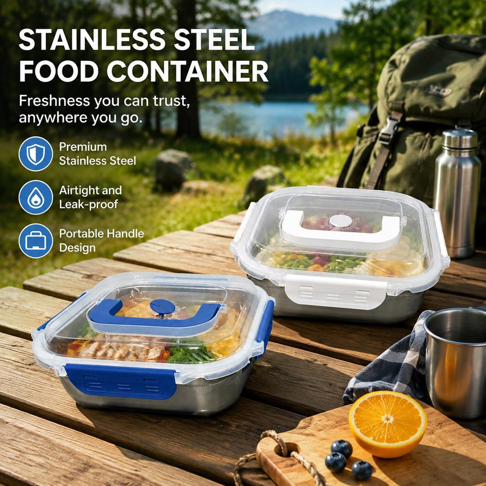 304 Stainless Steel Food Stora - Food Storage Not Plastic review and price