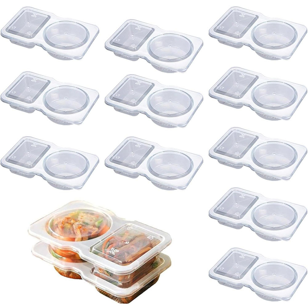 2-compartment Disposable Clear - Portion Control Container review and price