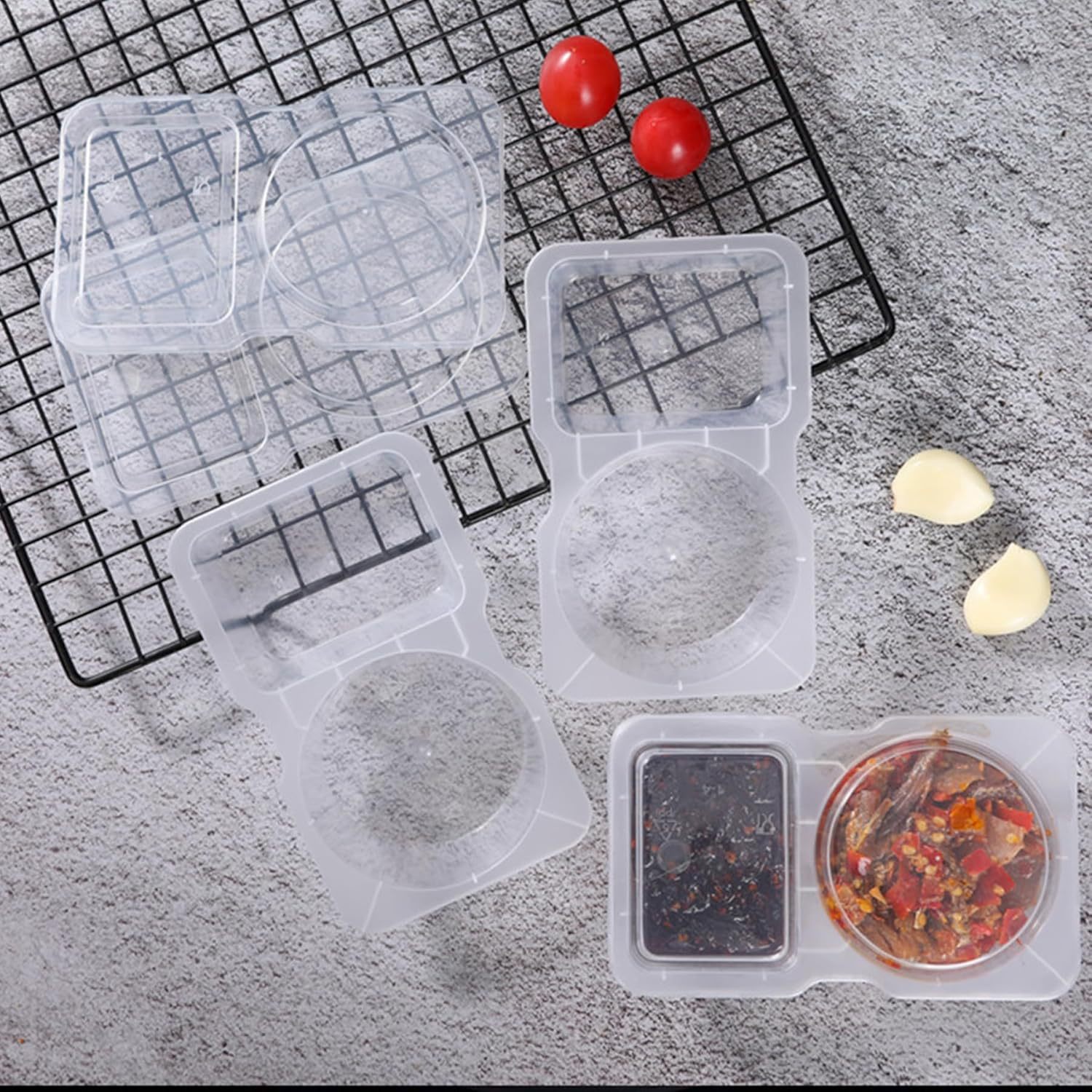 2-compartment Disposable Clear - Portion Control Container review and price