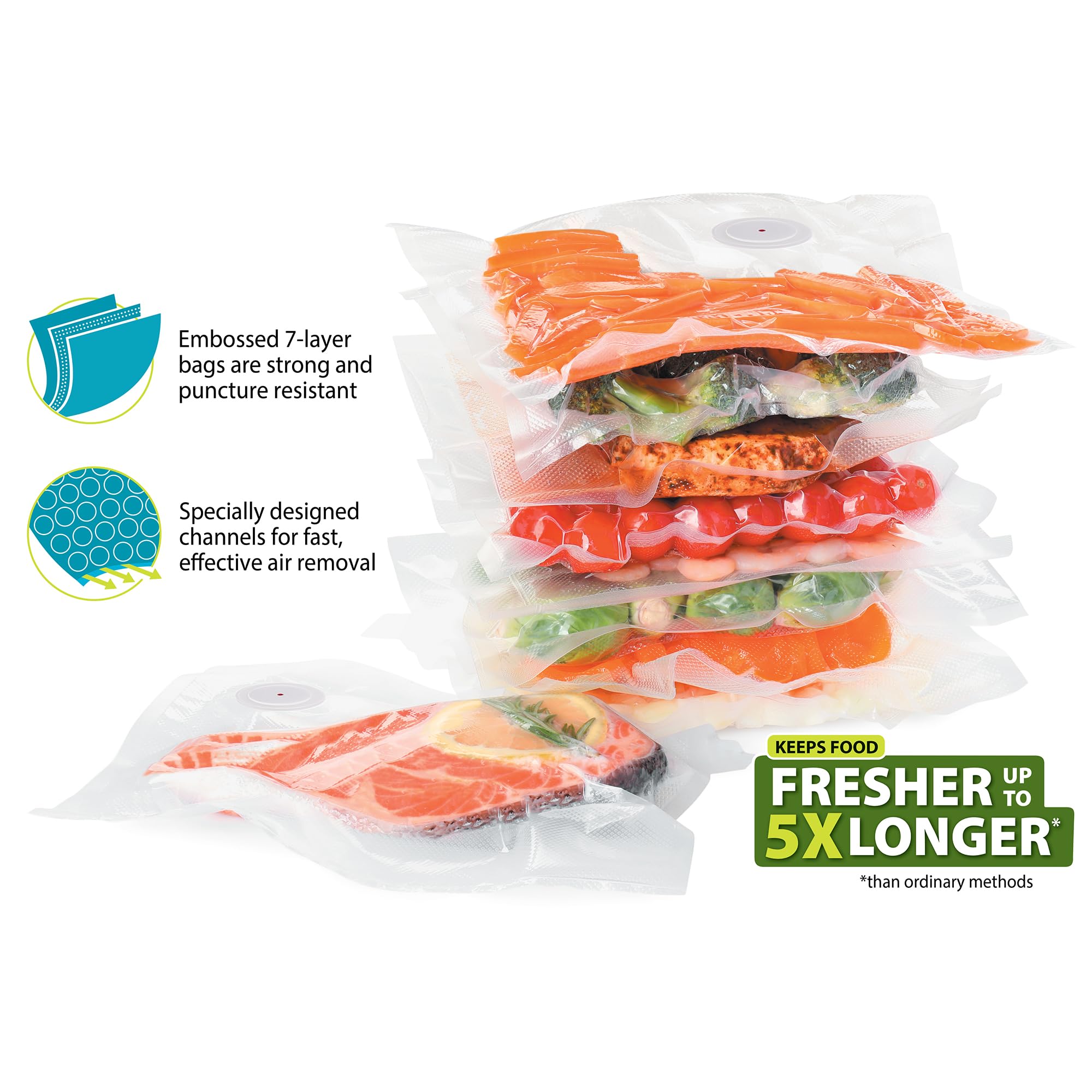 Upgraded Version vacuum food s - Food Storage Zip Bags review and price