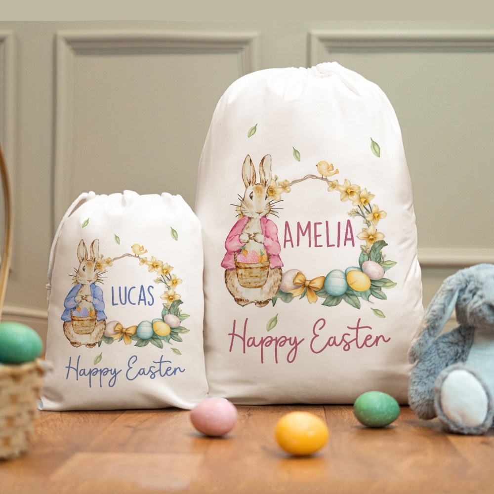 Custom Name Happy Easter Bunny - Food Storage Name review and price