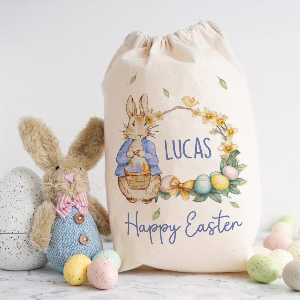 Custom Name Happy Easter Bunny - Food Storage Name review and price