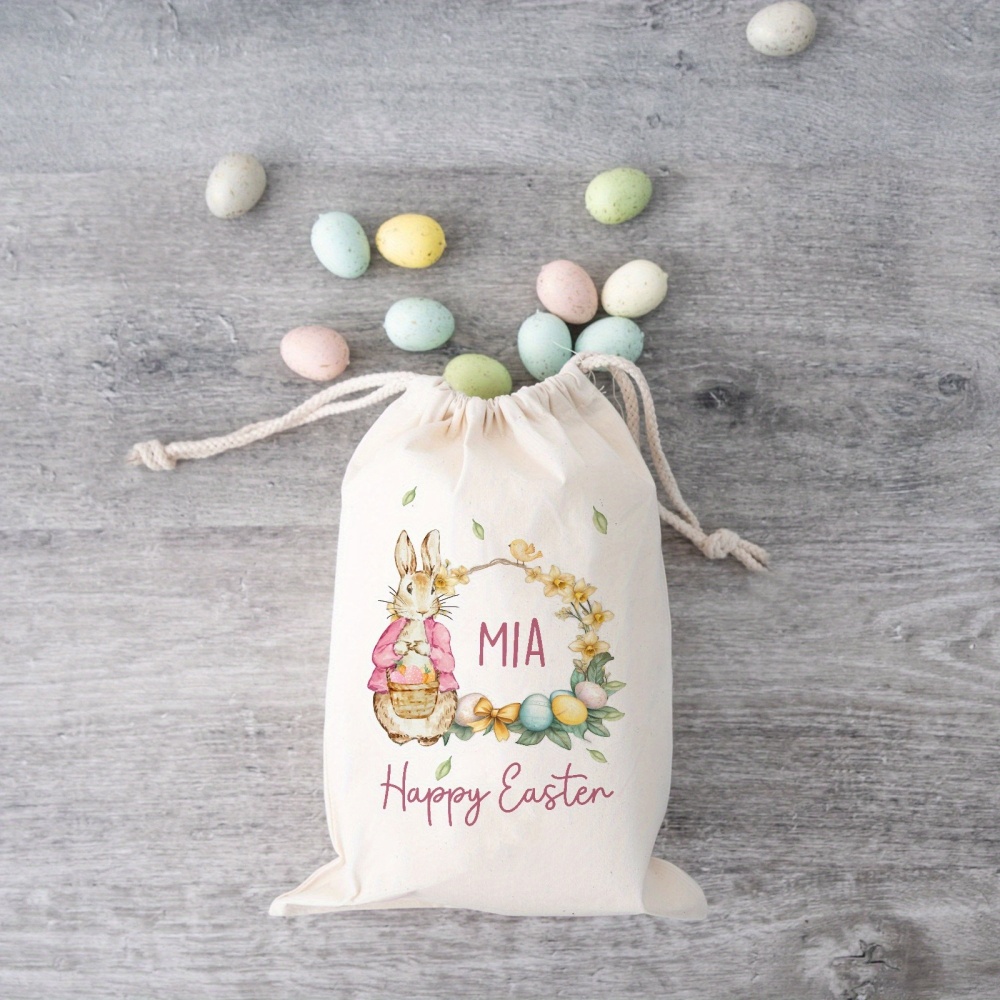Custom Name Happy Easter Bunny - Food Storage Name review and price