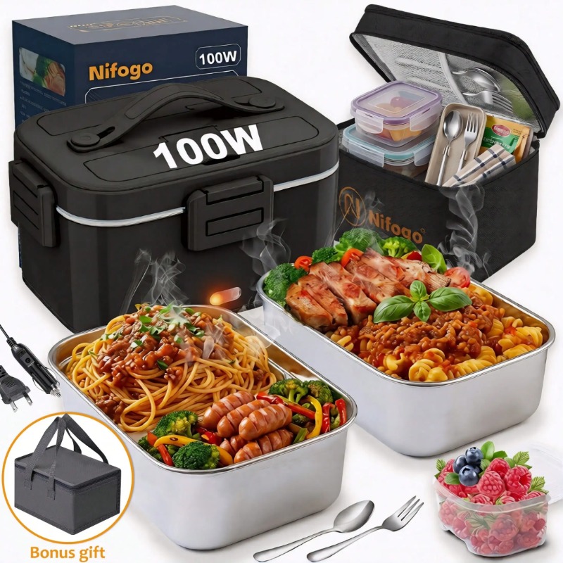 100W Electric Heated Lunch Box - Portable Food Warmer review and price