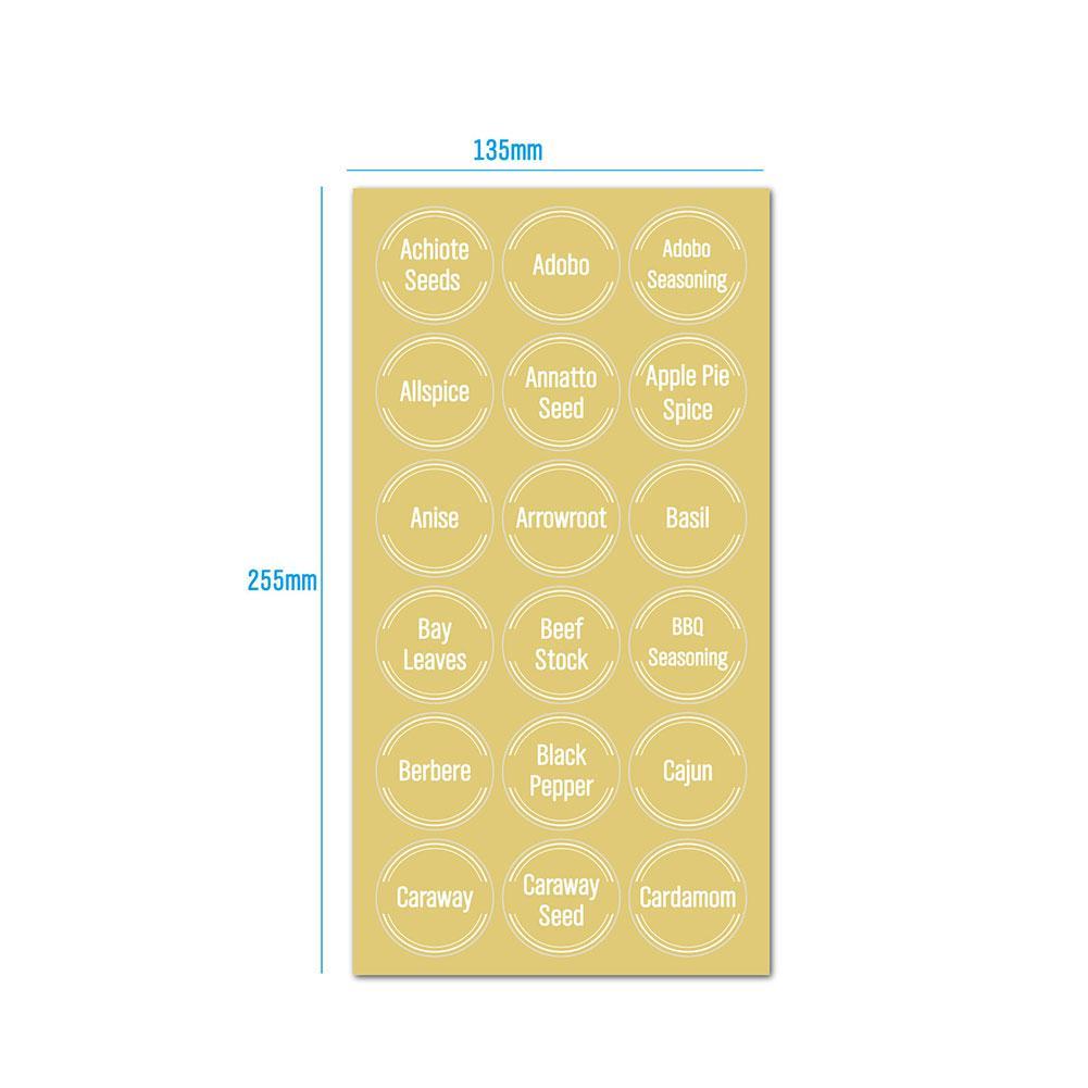 144 Pcs/set Transparent Spice  - Food Storage Name review and price