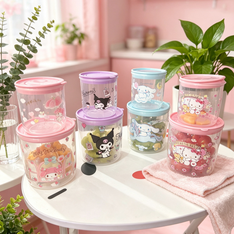 Hello Kitty Kuromi Cartoon Sto - Food Storage Jars Airtight review and price