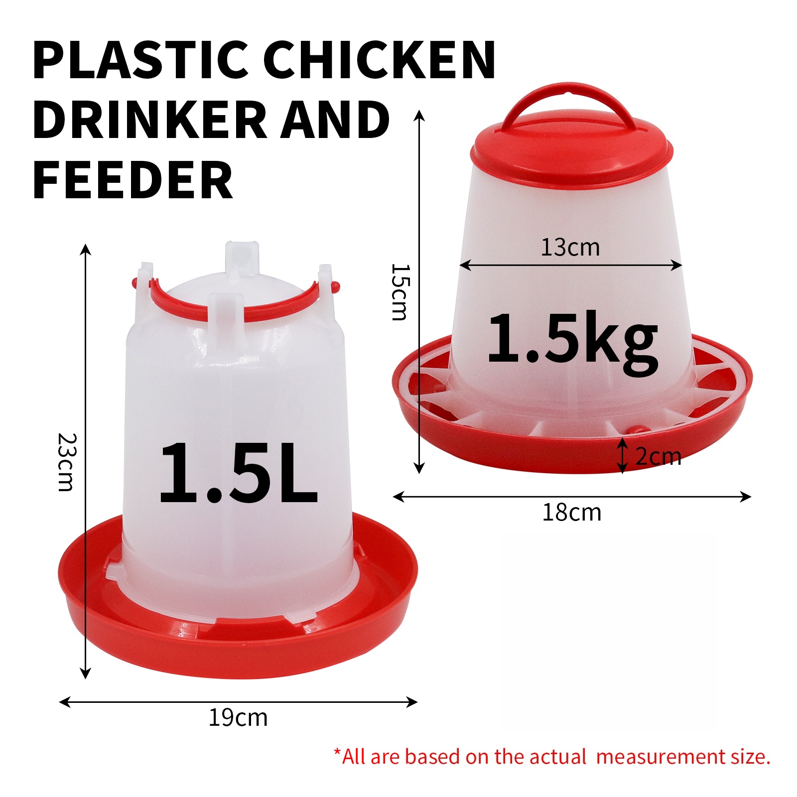 1.5kg 1.5L Poultry Feeder And  - Portion Control Container review and price