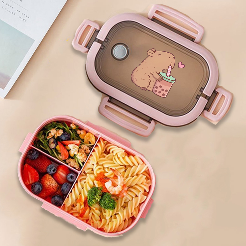 Capybara Bento Lunch Box Anime - Food Storage For Room review and price