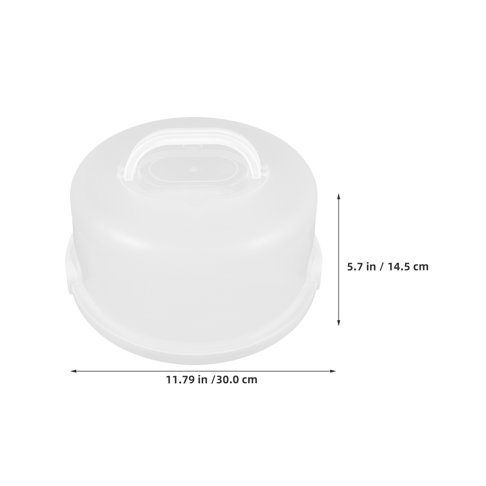 2pcs 10 Inch White Plastic Cak - Portion Control Container review and price