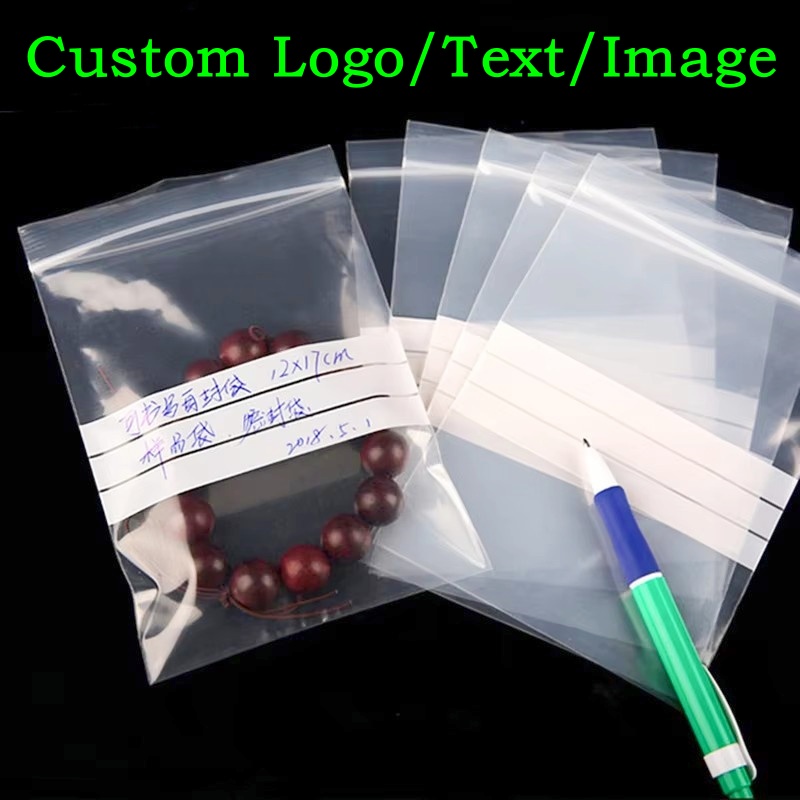 200PCS PE Clear Plastic Writin - Food Storage Zip Bags review and price
