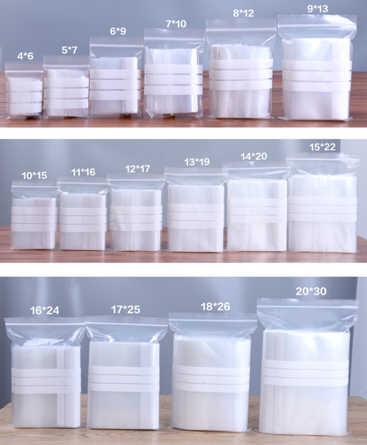 200PCS PE Clear Plastic Writin - Food Storage Zip Bags review and price