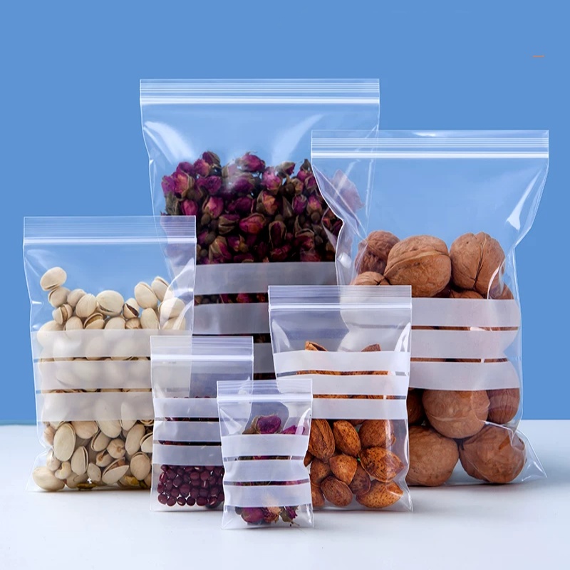 200PCS PE Clear Plastic Writin - Food Storage Zip Bags review and price