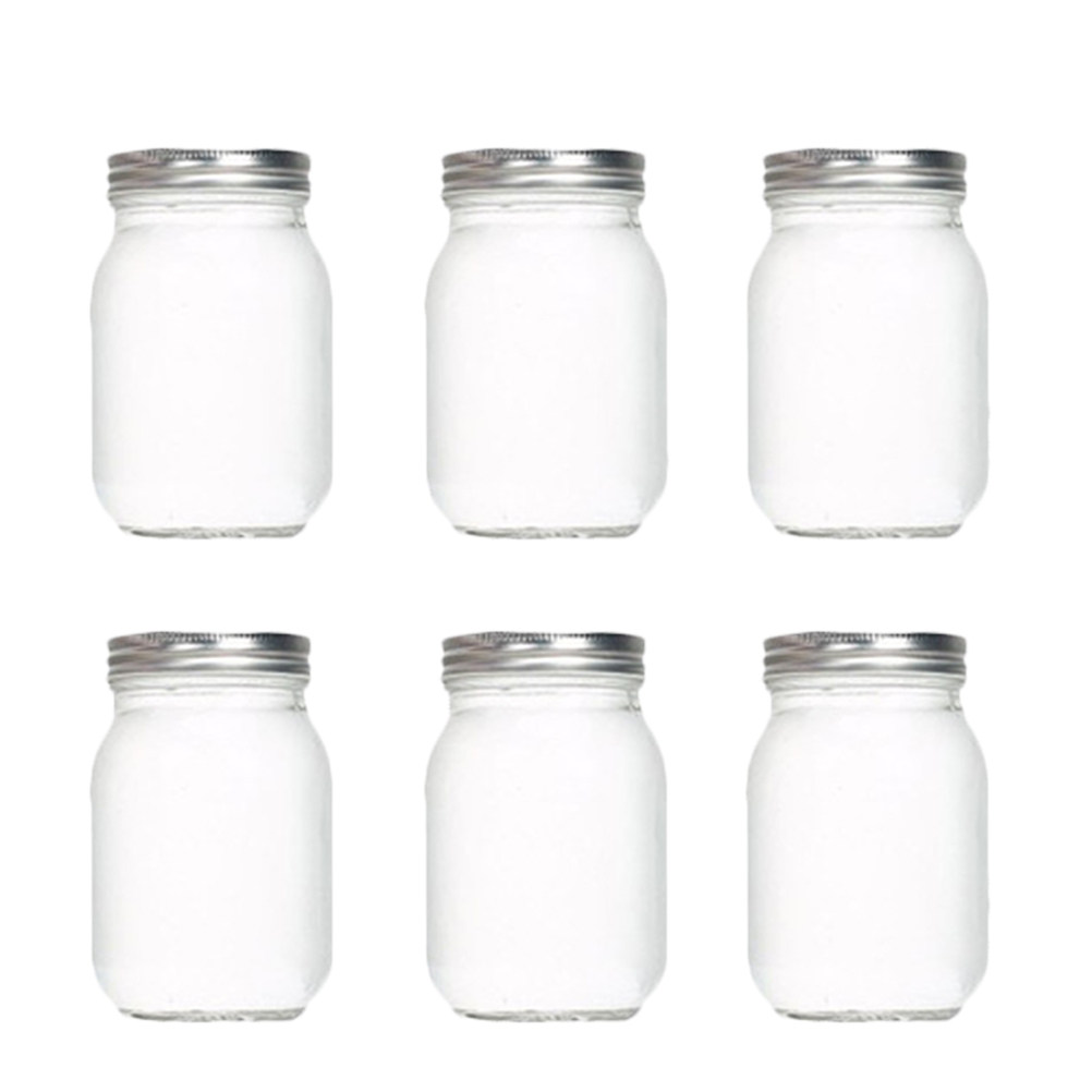 6Pcs Transparent Round Glass J - Food Storage Jars Airtight review and price