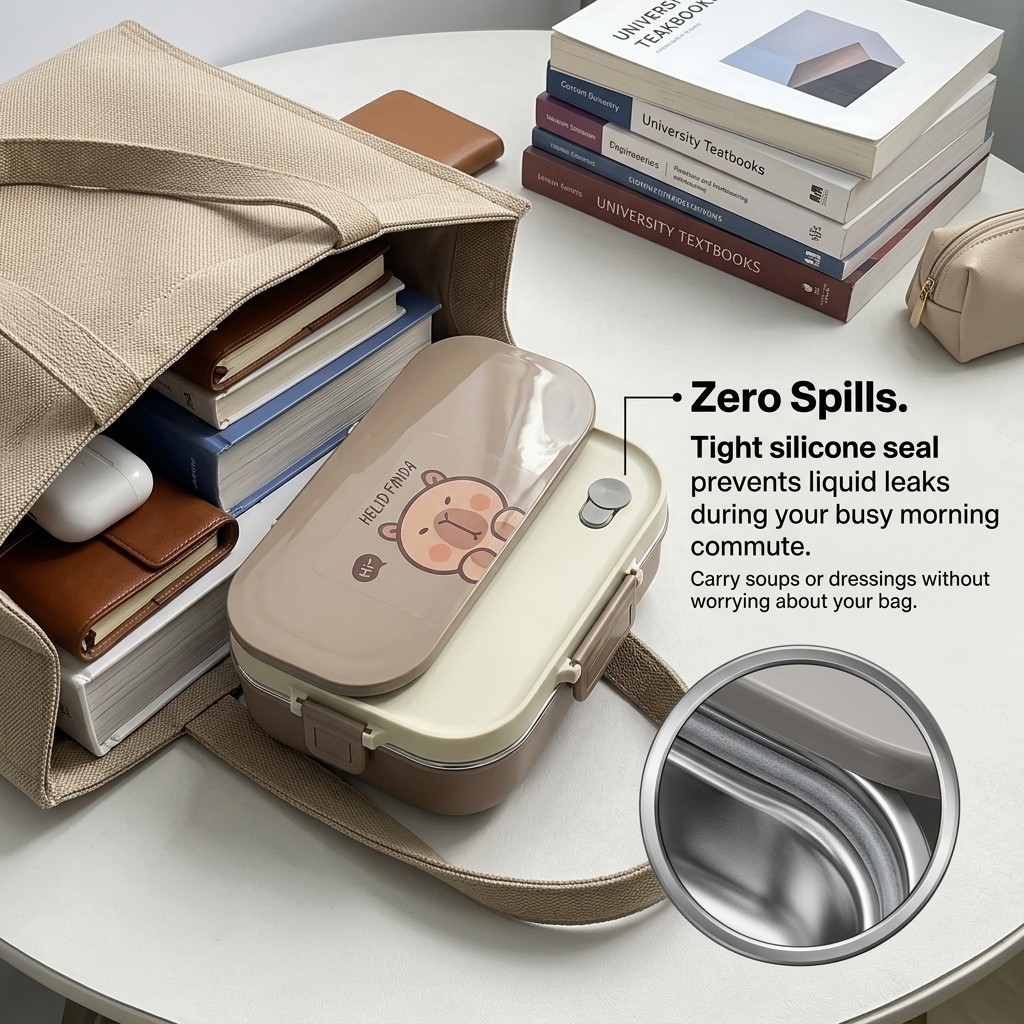 304 Stainless Steel Bento Lunc - Food Storage Containers B&M review and price
