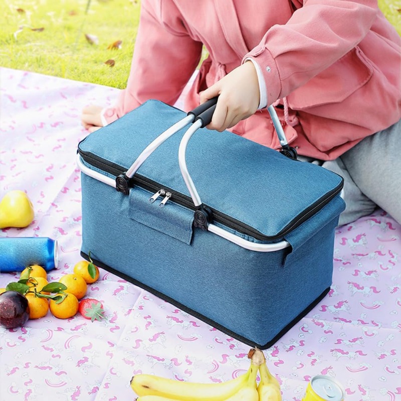 Flat Foldable Oxford Picnic Ba - Food Storage Aluminum review and price