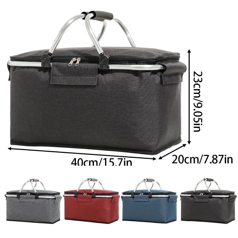 Flat Foldable Oxford Picnic Ba - Food Storage Aluminum review and price
